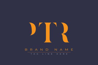 PTR soyut harf logosu tasarımı. Bu logo üç soyut harf tarafından tasarlanmıştır..