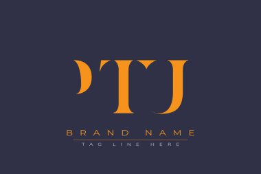 PTU soyut harf logosu tasarımı. Bu logo üç soyut harf tarafından tasarlanmıştır..