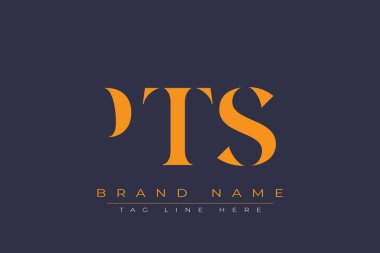 PTS soyut harf logosu tasarımı. Bu logo üç soyut harf tarafından tasarlanmıştır..