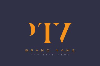 PTV soyut harf logosu tasarımı. Bu logo üç soyut harf tarafından tasarlanmıştır..