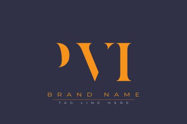PVI soyut harf logosu tasarımı. Bu logo üç soyut harf tarafından tasarlanmıştır..