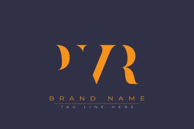 PVR soyut harf logosu tasarımı. Bu logo üç soyut harf tarafından tasarlanmıştır..