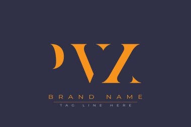 PVX soyut harf logosu tasarımı. Bu logo üç soyut harf tarafından tasarlanmıştır..