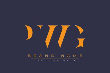 PWG soyut harf logosu tasarımı. Bu logo üç soyut harf tarafından tasarlanmıştır..