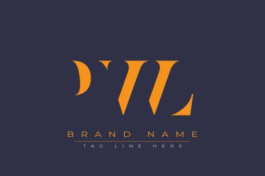 PWL soyut harf logosu tasarımı. Bu logo üç soyut harf tarafından tasarlanmıştır..