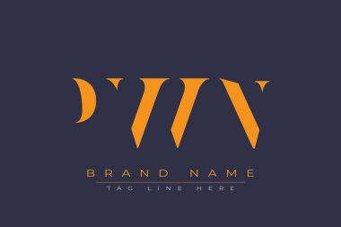 PWN soyut harf logosu tasarımı. Bu logo üç soyut harf tarafından tasarlanmıştır..