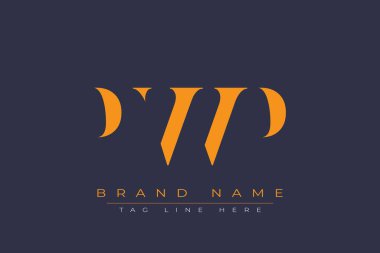 PWP soyut harf logosu tasarımı. Bu logo üç soyut harf tarafından tasarlanmıştır..