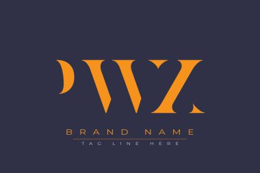PWX soyut harf logosu tasarımı. Bu logo üç soyut harf tarafından tasarlanmıştır..