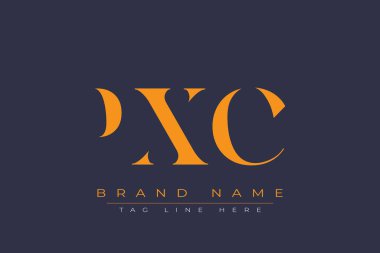 PXC soyut harf logosu tasarımı. Bu logo üç soyut harf tarafından tasarlanmıştır..