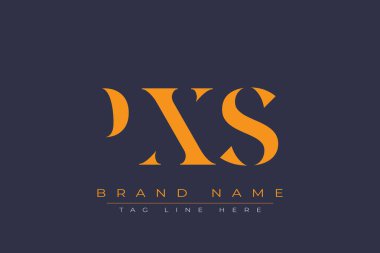 PXS soyut harf logosu tasarımı. Bu logo üç soyut harf tarafından tasarlanmıştır..
