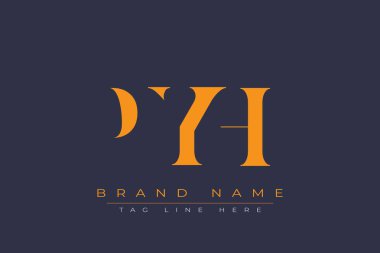 PYH soyut harf logosu tasarımı. Bu logo üç soyut harf tarafından tasarlanmıştır..