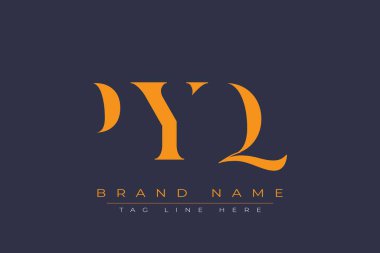 PYQ soyut harf logosu tasarımı. Bu logo üç soyut harf tarafından tasarlanmıştır..