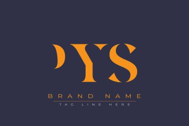 PYS soyut harf logosu tasarımı. Bu logo üç soyut harf tarafından tasarlanmıştır..