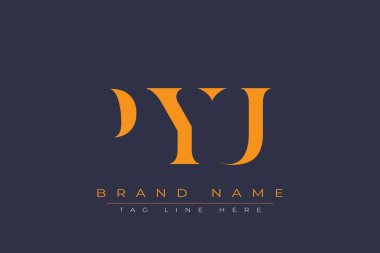 PYU soyut harf logosu tasarımı. Bu logo üç soyut harf tarafından tasarlanmıştır..