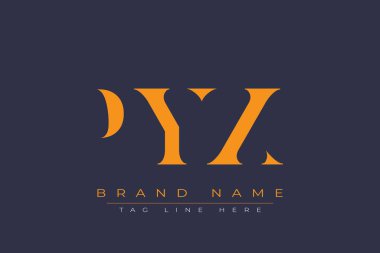 PYX soyut harf logosu tasarımı. Bu logo üç soyut harf tarafından tasarlanmıştır..
