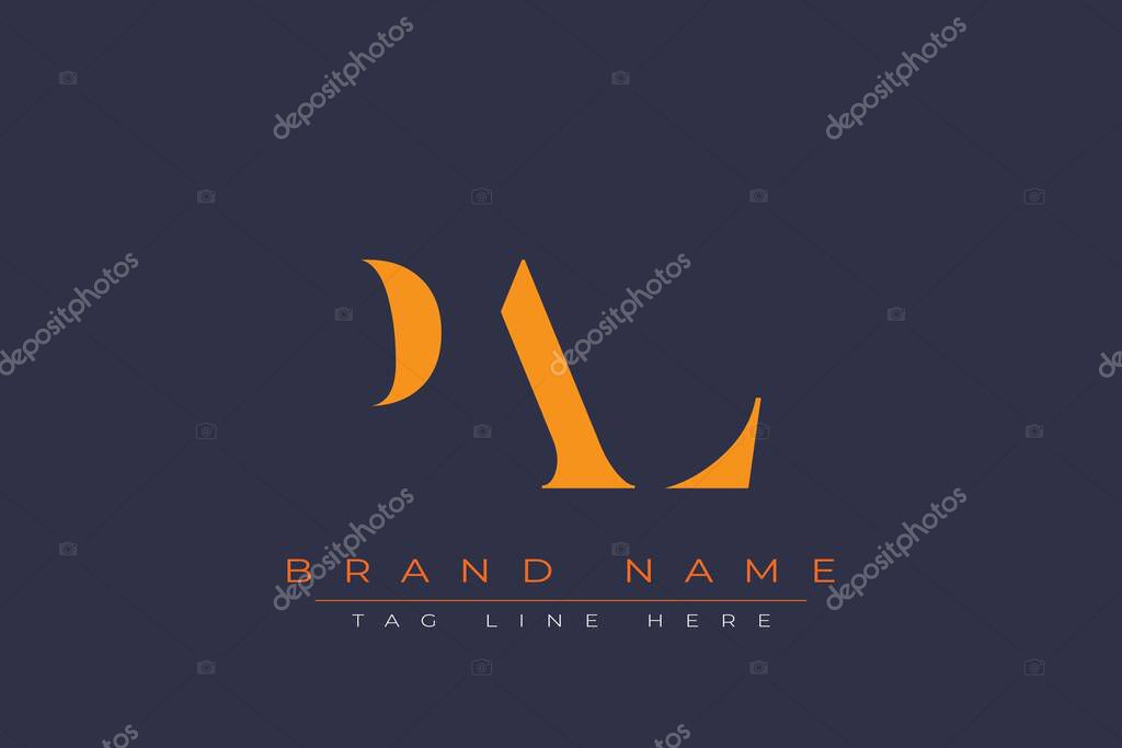 PAL abstract letter logo design. This logo is designed by three abstract letters.