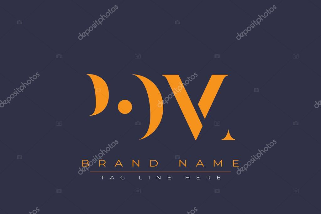 POM abstract letter logo design. This logo is designed by three abstract letters.