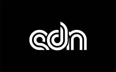 EDN Yaratıcı Eşsiz Modern Harf Logosu Tasarımı. Benzersiz bir harf dizaynına sahip stilize logo, soyut minimalist estetik ve modern cazibe sunar.