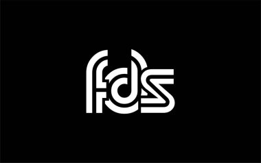 FDS Yaratıcı Eşsiz Modern Harf Logosu Tasarımı. Benzersiz bir harf dizaynına sahip stilize logo, soyut minimalist estetik ve modern cazibe sunar.