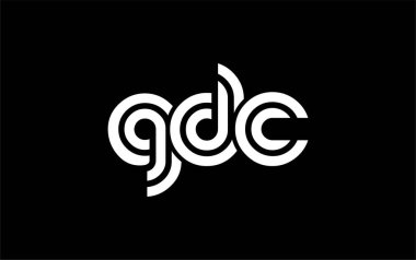 GDC Yaratıcı Eşsiz Modern Harf Logosu Tasarımı. Benzersiz bir harf dizaynına sahip stilize logo, soyut minimalist estetik ve modern cazibe sunar.