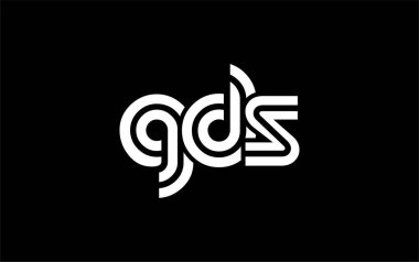 GDS Yaratıcı Eşsiz Modern Harf Logosu Tasarımı. Benzersiz bir harf dizaynına sahip stilize logo, soyut minimalist estetik ve modern cazibe sunar.
