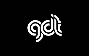 GDT Yaratıcı Eşsiz Modern Harf Logosu Tasarımı. Benzersiz bir harf dizaynına sahip stilize logo, soyut minimalist estetik ve modern cazibe sunar.