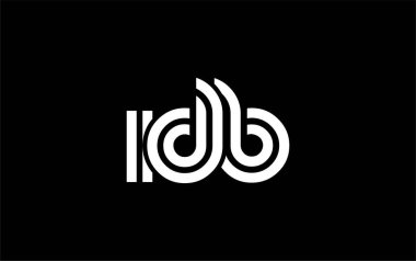 IDB Yaratıcı Eşsiz Modern Harf Logosu Tasarımı. Benzersiz bir harf dizaynına sahip stilize logo, soyut minimalist estetik ve modern cazibe sunar.
