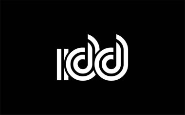 IDD Yaratıcı Eşsiz Modern Harf Logosu Tasarımı. Benzersiz bir harf dizaynına sahip stilize logo, soyut minimalist estetik ve modern cazibe sunar.