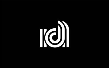 IDL Yaratıcı Eşsiz Modern Harf Logosu Tasarımı. Benzersiz bir harf dizaynına sahip stilize logo, soyut minimalist estetik ve modern cazibe sunar.