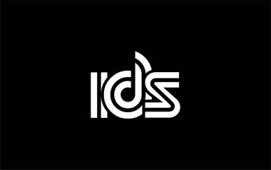 IDS Yaratıcı Eşsiz Modern Harf Logosu Tasarımı. Benzersiz bir harf dizaynına sahip stilize logo, soyut minimalist estetik ve modern cazibe sunar.