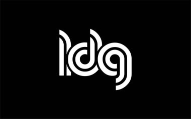LDG Yaratıcı Eşsiz Modern Harf Logosu Tasarımı. Benzersiz bir harf dizaynına sahip stilize logo, soyut minimalist estetik ve modern cazibe sunar.