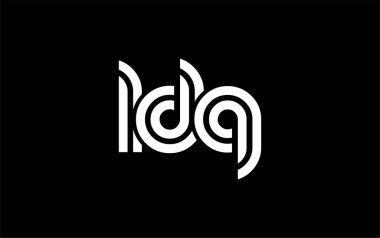 LDQ Yaratıcı Eşsiz Modern Harf Logosu Tasarımı. Benzersiz bir harf dizaynına sahip stilize logo, soyut minimalist estetik ve modern cazibe sunar.