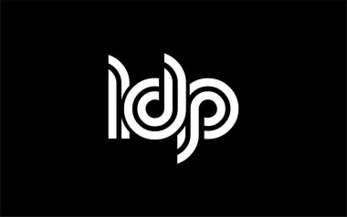 LDP Yaratıcı Eşsiz Modern Harf Logosu Tasarımı. Benzersiz bir harf dizaynına sahip stilize logo, soyut minimalist estetik ve modern cazibe sunar.