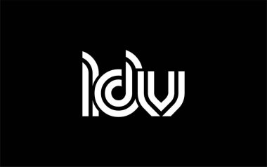 LDV Yaratıcı Eşsiz Modern Harf Logosu Tasarımı. Benzersiz bir harf dizaynına sahip stilize logo, soyut minimalist estetik ve modern cazibe sunar.