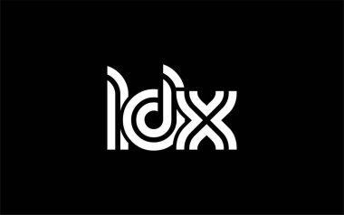 LDX Yaratıcı Eşsiz Modern Harf Logosu Tasarımı. Benzersiz bir harf dizaynına sahip stilize logo, soyut minimalist estetik ve modern cazibe sunar.