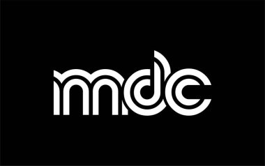 MDC Yaratıcı Eşsiz Modern Harf Logosu Tasarımı. Benzersiz bir harf dizaynına sahip stilize logo, soyut minimalist estetik ve modern cazibe sunar.