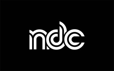 NDC Yaratıcı Eşsiz Modern Harf Logosu Tasarımı. Benzersiz bir harf dizaynına sahip stilize logo, soyut minimalist estetik ve modern cazibe sunar.