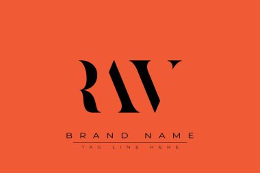 RAV soyut harf logosu tasarımı. Bu logo üç soyut harf tarafından tasarlanmıştır..