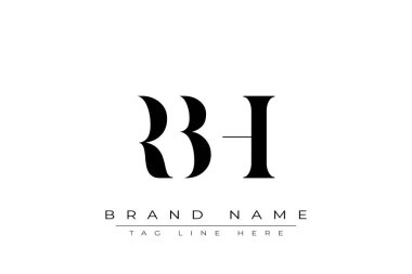 RBH soyut harf logosu tasarımı. Bu logo üç soyut harf tarafından tasarlanmıştır..