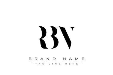 RBN soyut harf logosu tasarımı. Bu logo üç soyut harf tarafından tasarlanmıştır..