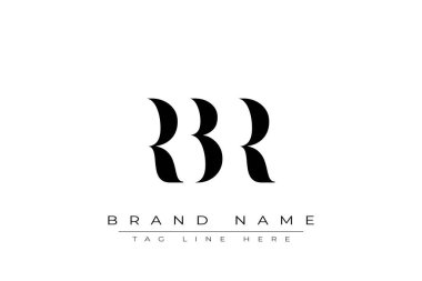 RBR soyut harf logosu tasarımı. Bu logo üç soyut harf tarafından tasarlanmıştır..