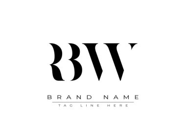 RBW soyut harf logosu tasarımı. Bu logo üç soyut harf tarafından tasarlanmıştır..