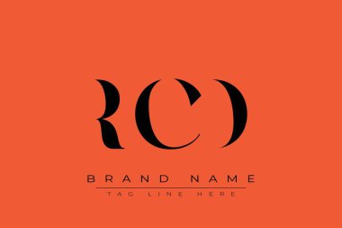 RCD soyut harf logosu tasarımı. Bu logo üç soyut harf tarafından tasarlanmıştır..