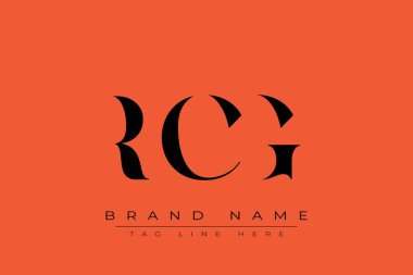 RCG soyut harf logosu tasarımı. Bu logo üç soyut harf tarafından tasarlanmıştır..