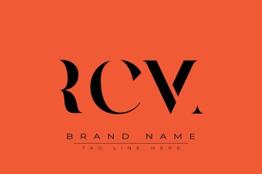 RCM soyut harf logosu tasarımı. Bu logo üç soyut harf tarafından tasarlanmıştır..