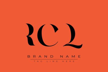 RCQ soyut harf logosu tasarımı. Bu logo üç soyut harf tarafından tasarlanmıştır..