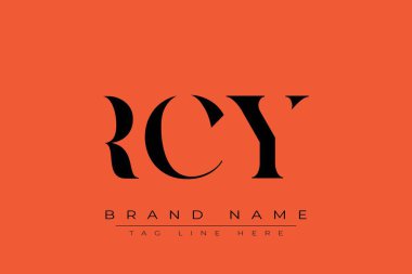RCY soyut harf logosu tasarımı. Bu logo üç soyut harf tarafından tasarlanmıştır..