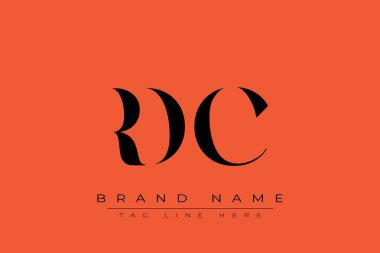 RDC soyut harf logosu tasarımı. Bu logo üç soyut harf tarafından tasarlanmıştır..