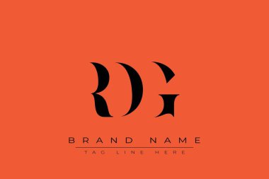 RDG soyut harf logosu tasarımı. Bu logo üç soyut harf tarafından tasarlanmıştır..