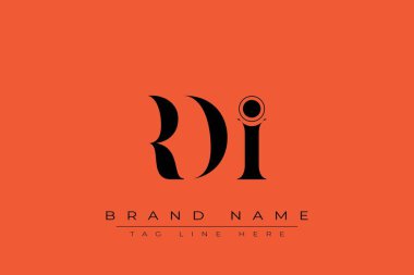 RDI soyut harf logosu tasarımı. Bu logo üç soyut harf tarafından tasarlanmıştır..